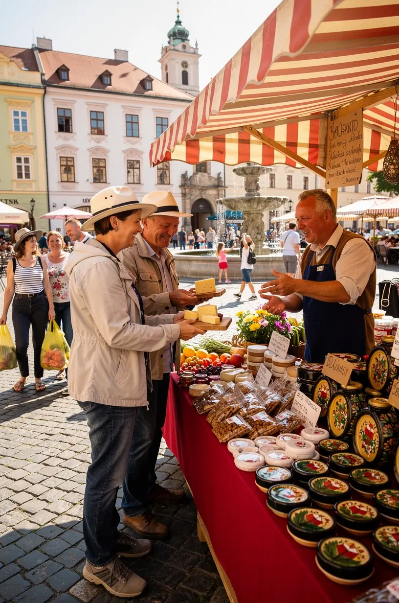 Nočné osvetlenie moderných budov a promenády popri Dunaji vytvárajúce romantickú atmosféru mesta.